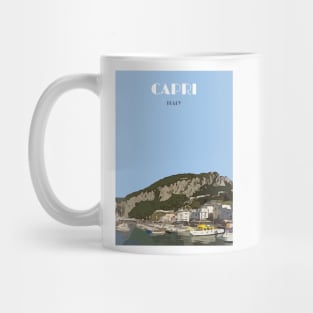 Capri Travel Poster Print Mug